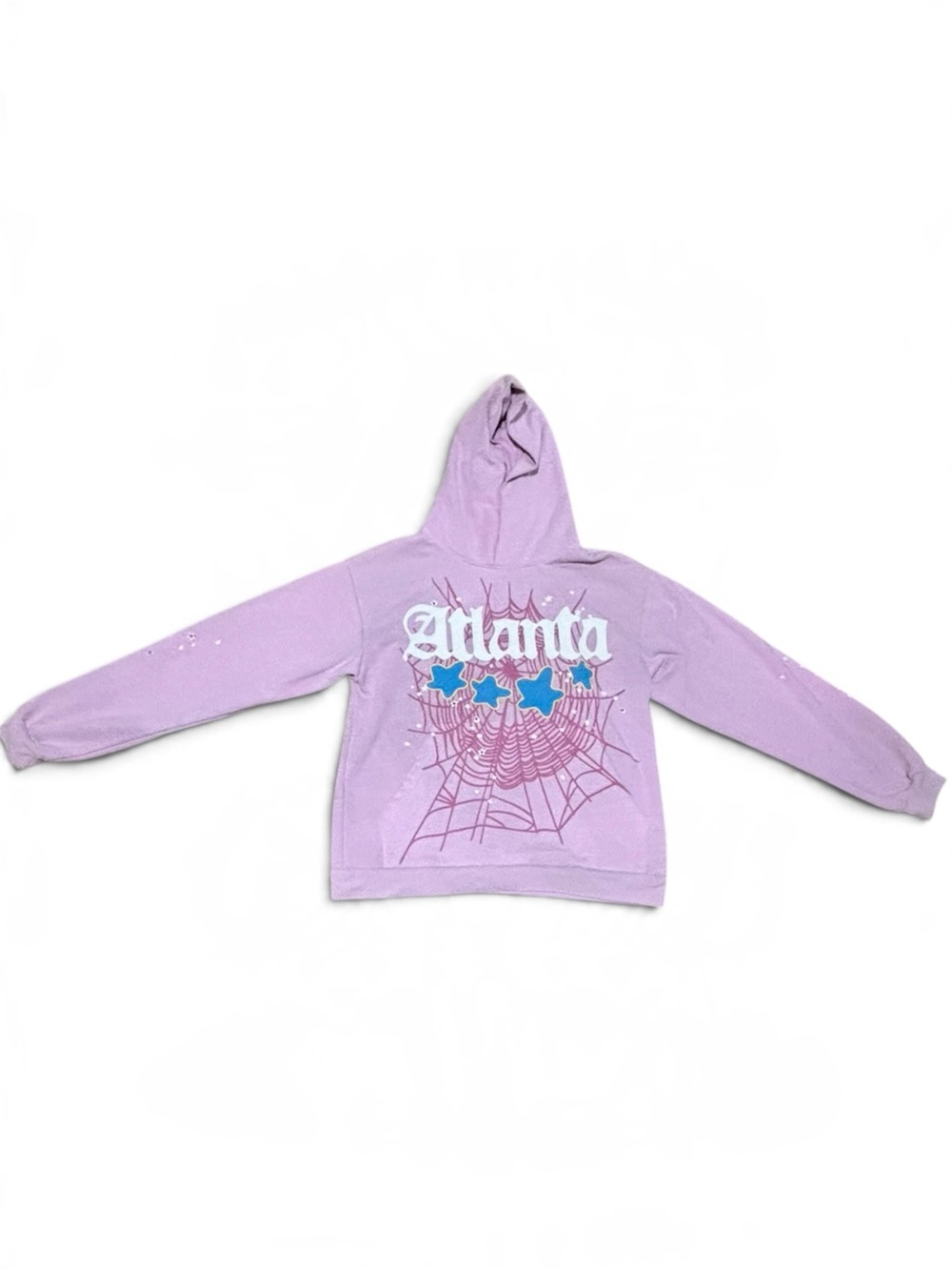 Pink Sp5der ‘Atlanta' Graphic Hooded Sweater - Unisex Hoodie